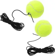 2pcs Set Portable Tennis Training Set with Elastic Rope Tennis Ball String for Beginners Improves Coordination and Flexibility Lightweight and Durable Design for Convenient