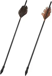 GAROZATION 2Pcs Outdoor Game Arrows Traditional Tossing Pot Arrow for Fun and Hand Eye Coordination Activities Safe Tip Design Long