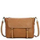 Ampere Creations Vegan Leather Crossbody Bag Light Brown SOFT