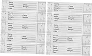 Veemoon 10pcs Compact Measuring Tape Ruler Paper Ruler Centimeter Scale for Accurate Measurements Gardening Drafting and Engineering