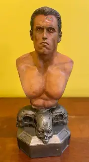 HANDMADE Arnold Schwarzenegger BUST Terminator SCULPTURE Statue Figure movie 1 2