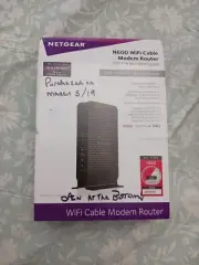 NETGEAR N600 WiFi DOCSIS 3.0, Cable Modem Router C3700.