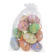 Easter Egg Ornaments Spring Decorations for Home, Set of 12, Springtime