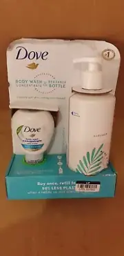 Dove Body Wash Concentrate & Reusable Bottle, Bottle & Daily Moistur Soap