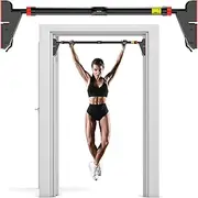 Meteor Essential Pull Up Bar - Chin Up Bar, Push Up Bar, Abdominal Training Door Bar, Adjustable Length, Fitting Width 76-95cm, 200kg Capacity