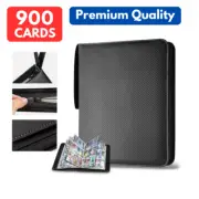 900 Cards Pocket Premium Trading Card Binder Zip Trading Card Album Folder Case