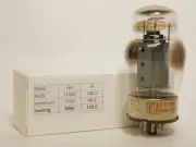 RCA 6550 Triple Getter Grey Plates Vintage Tube Metal Base (tests well)
