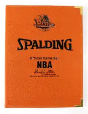 Spalding Detroit Pistons NBA Notebook Notepad Basketball Business Portfolio