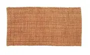 Cottage Lane Cordovan Woven 13x24 Runner Primitive Burgundy Tan Natural Cotton