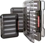 Lear Series 3200 Fly Fishing Box - Waterproof Double Sided Tackle Organizer Case for Your Trout and Bass Gear - Fly Box to Store Flies and Equipment Neatly(Large)