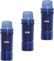 Water Pitcher & Dispenser Replacement Filter 3-Pack, Genuine PUR Filter, 3-in-1 Powerful Filtration for More Chemical & Physical Substance Reduction, 6-Month Value, Blue (CRF950Z3)