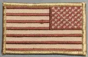 American Flag reversed subdued patch