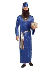 Blue Wiseman Costume for Men Christmas Pagent