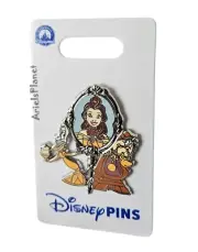 DISNEY PARKS Belle and Friends Magic Mirror Pin, Beauty and the Beast
