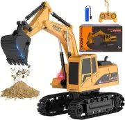 Construction Excavator - Toy Engineering Digger Truck, Remote Control...