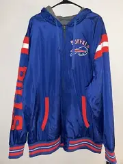 NFL TEAM APPAREL REVERSIBLE BUFFALO BILLS MENS JACKET FULL ZIP SIZE 3XL NWT