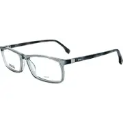 Hugo Boss 1493 Mens Plastic Eyeglass Frame 0XBO Gray Havana Ruthenium 55-16