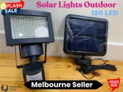 120LED Solar Motion Sensor Light Out door Garden Yard Wall Security Flood Lamp
