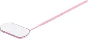 AUTSUPPL Eyelash Beauty Mirror Make up Eyelash Mirror for Practical Handhold Lash Mirror Eyelash Mirror for Salon Lash Mirror Eyelash Extension Pink Stainless Steel