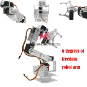 460MM Aluminium Arduino Robot Clamp Claw Mount Kit 6 DOF Mechanical Robotic Arm
