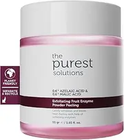 The Purest Solutions Fruit Cyme Powder Exfoliator & Exfoliator (0.6% Azelaic Acid & 0.6% Malic Acid) - Promotes the Regeneration Cycle & Ensures Radiant Skin - Cruelty Free (55 g)