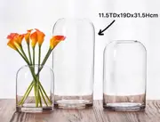 bulk 6 Glass Modern Bud Vase Flower 19x31cm