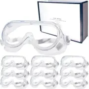 10 Pack Protective Safety Goggle for lab chemistry soft lightweight goggles o...