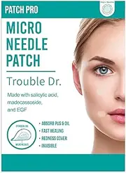 PATCH PRO MICRO NEEDLE PATCH Trouble Dr. 18 pcs., microdart acne pimple patch, absorbing hydrocolloid with microneedle for pimple dots, acne treatment, invisible acne spot patches, all skin types