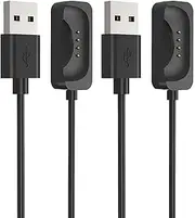 NOUKAJU [2pack] Charger for OnePlus Watch 2R, Magnetic USB Charging Cable 3.28ft/1m,SmartWatch Charger,Charger Cable Replacement for OnePlus Watch 2R(Black)