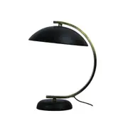 Moon Arc Black Antique Brass Table Lamp