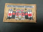World Brotherhood Camporee Rectangle Brown Pocket Patch RCP