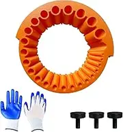 Drill Bit Sharpener with Gloves, Power Drill Bit Grinding Attachment, Reusable Angle Grinder Attachment with 118° Precision, 2 to 13 Mm Drill Bits for 125 Mm Grinder with Gloves