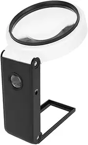 BIUDECO Hands Magnifying Lamp Desk Magnifier with Light for Reading Hobbies and Crafting Features Detachable Handle and Comfortable Eye Protection Durable