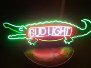 Alligator Gator Beer Logo 20"x16" Neon Sign Light Lamp With Dimmer