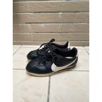 在飛比找蝦皮購物優惠-Nike Cortez Leather 全黑皮革阿甘鞋