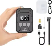 150PSI Mini Bike Pump, Bicycle Tire Inflator with Digital Pressure Gauge Auto St