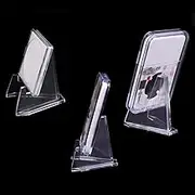 5Pcs Clear Acrylic Stands Mini Coin Display Stand Coins Easel Holder for Card Commemorative Challenge Coins Capsule Rack