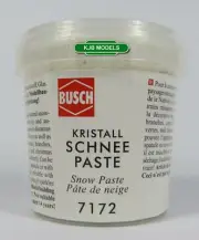 BNIB BUSCH 7172 150ml CRYSTAL SNOW PASTE MODEL RAILWAY SCENERY - OO N HO GAUGE