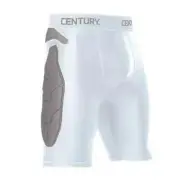 Century Padded Compression Shorts White Small New