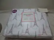 NEW Jak & Jemma 4 Piece Full Sheet Set PARIS ~ Eiffel Tower, Dove, Cloud NIP
