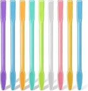 Hariendny 9 PCS Silicone Stir Sticks, Reusable Epoxy Resin Stir Sticks Silicone Wax Stick Silicone Stick Silicone Waxing Sticks Mixing Stir Sticks Tool Facial Mask Stirring Rods for Mixing Cosmetics