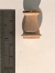Ship Model Fittings Beech Capstan 24mm x 15mm diameter w/ Brass top