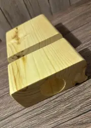 Rustic Phone Stand Natural 2x4 With Wooden Sound Amplifier