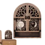 Sun Crystal Display Stand 4 Shelves Natural Wooden Shelf Gothic Witchy5752