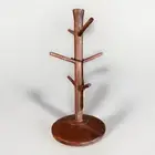 Hearth and Hand Wood Mug Tree Magnolia 15 2/4 Inch Tall 7 Inch Wide Holds 6 Mugs