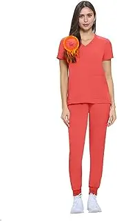 [ACTIVE UNIFORMS] Women's Essential Scrub Set Cool Stretch Jogger Scrub Top and Pant Nursing Uniform Clearance Workwear
