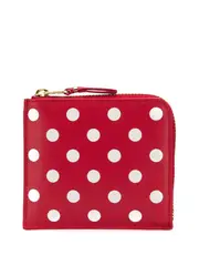 [COMME des GARCONS WALLET] 圓點印花 L 形拉鍊