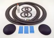 Jensen Spectrum 550 Complete Mid & Woofer Foam Repair Kit w/ Shims & Dust Caps!