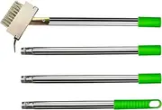 Crevice Weeder - 2 in 1 Deck Weeder Scrub Brush - Manual Crevice Scraper, Moss Grout Remover Tool for Concrete Deck Pavers