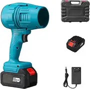 Jetdryshop Car Dryer, Avoxz Leaf Blower, Handheld Electric Portable Air Blower, Suitable for Barbecue Combustion, Yard Cleaning, Chassis Cleaning, Etc (Blue-1)